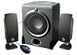 Acoustic Authority A-3640RB Black 2.1 110 Watt Pro Series Subwoofer Satellite System