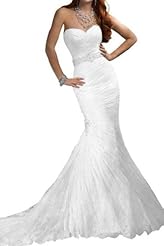 Sexy Lace Sheath Mermaid Satin  Dress