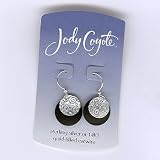 Jody Coyote Silver & Black Earrings