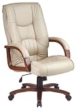 Office Star Products Work Smart Deluxe Pillow Back Executive Glove Soft Leather Chair