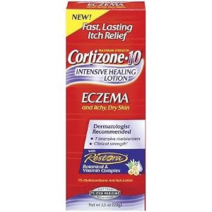 Cortizone 10 Intensive Healing Lotion, Eczema and Itchy, Dry Skin 3.5 oz (99 g)