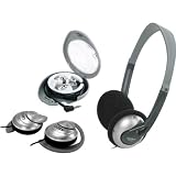 New-Lightweight Headphones, Ear-Clip Headphones And Earbud Combo Pack - T44438