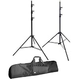 Impact Air Cushioned Two Light Stand Kit with Case