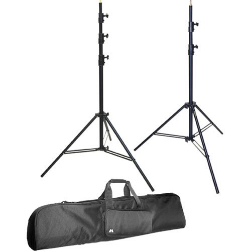 Impact Air Cushioned Two Light Stand Kit with Case