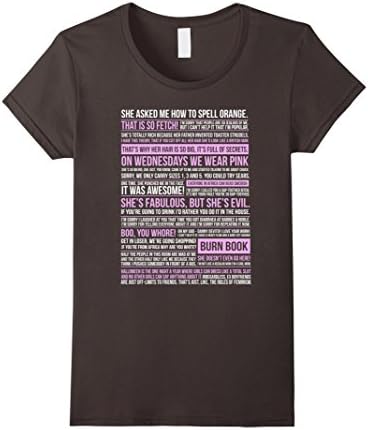 Women's Mean Girls Quotes T-Shirt Medium Asphalt
