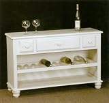 Indoor Furnitures item: Cottage Wine Rack Cabinet In Vintage White