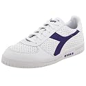 Diadora Men's Delta Perforated Sneaker,White/Purple,13 M