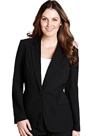 Plus Single Breasted 1 Button Jacket