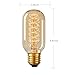 ZZ Lighting Vintage Antique Bulb Helical Heater Bulb E26 Base Dimmable Edison Style 110V 360 Degree Beam Warm Light(4 Pack)