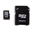 KOMPUTERBAY 32GB Classe 10 MicroSDHC Carte 32 GB Haute Vitesse Micro SDHC avec SDHC Adaptateur et USB Adaptateur