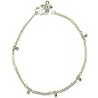 Gifts for Her Sterling Silver Anklet Bracelets Pair for Women 9.75 inches