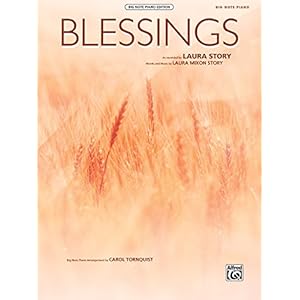 Blessings: Big Note Piano, Sheet
