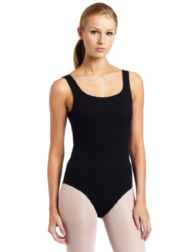 Danskin Women's Tank Leotard Classic Tank, Black, Large