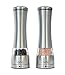 Vina Manual Salt and Pepper Grinder Set, Best Stainless Steel Refillable Pepper Mill with Adjustable Coarseness for Himalayan Salt, Pepper and Other Spices, Pack Of 2