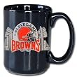 Cleveland Browns VIP Black 12 oz Collector's Coffee Mug - NFL Football Fan Shop Sports Team Merchandise