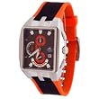 Adee Kaye Men's Motor Sport Chronograph Watch with Resin Band Model AK-4010-M5(Orange Accented Band)