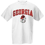 Georgia Bulldogs White Bare Essentials T-shirt