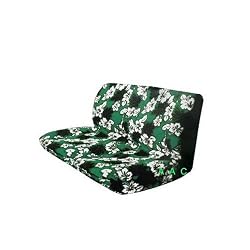 Universal-fit Hawaiian Hibiscus Floral Print Bench Seat Cover - Green