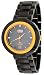 Oniss #ON609-MRG Unisex Unique Collection MOP Grey Dial Black Ceramic Swiss Quartz Watch
