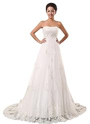 Strapless Sequined Beaded Lace Peplum Polyester/Viscose Party Dress  With a Sash 