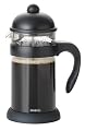 BonJour Hugo 8-Cup Unbreakable French Press, Black