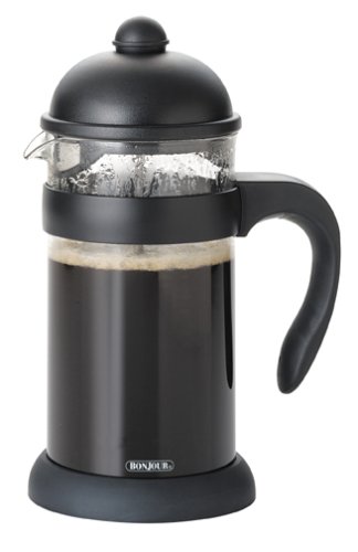 BonJour Hugo 8-Cup Unbreakable French Press, Black