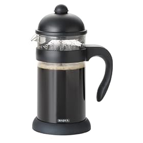 BonJour Hugo 8-Cup Unbreakable French Press, Black by Clocks