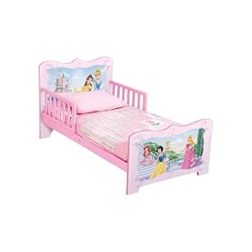 Disney Princess Wooden Toddler Bed with Safe Sleep Rails by Delta Enterprise Corp.
