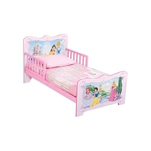 Disney Princess Wooden Toddler Bed with Safe Sleep Rails