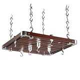 Espresso Medium Rectangular Ceiling Rack