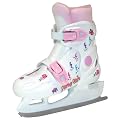 Girl's American Adjustable Hard Shell Beginner Ice Skate - White