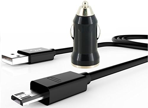 Full 3 Ft Long Premium Micro USB to USB Cable High Speed USB 2.0 A Male to Micro B and 1 Amp Bullet Car Charger Set for Asus Transformer Pad TF300TG and Other Phones or Tablets That uses Micro USB