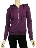 Fat Face Ladies Zip Thru Hoody Sweat Top Purple sz 8-18