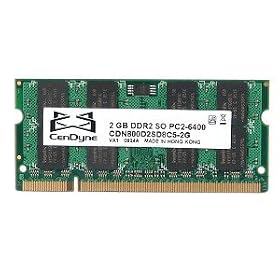CenDyne 2GB DDR2 RAM PC2-6400 200-Pin Laptop SODIMM by Cendyne