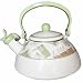 Corelle Coordinates 2-1/5-Quart Whistling Teakettle 66234, Textured Leaves