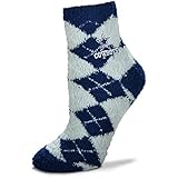 For Bare Feet NFL Argyle Fuzzy Sleep Sock