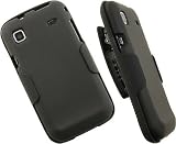 BLACK HARD CASE + BELT CLIP HOLSTER FOR TMOBILE SAMSUNG VIBRANT T959 GALAXY-S 4G