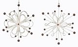 Club Pack of 12 Joy to the World Red Berry Silver Snowflake Christmas Ornaments