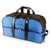 Rolling Spa Weekender - Blue & Chocolate