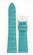 Leather Watch Band 16mm Aqua