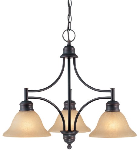 Hardware House 544783 Seville 22-1/2-Inch by 19-1/2-Inch Chandelier Classic Bronze