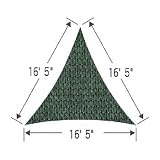 16 ft 5 Triangle Shade Cool Color: Brunswick Green