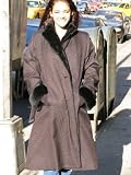 NEW BLACK SHEARED NUTRIA LINED FUR COAT s12 #10089