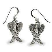 Angel Wings Earrings in Sterling Silver
