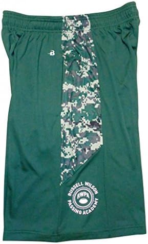 RWPA Men's Russell Wilson Passing Academy Green Athletic Shorts M