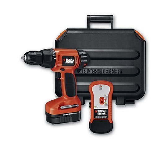 Black & Decker CD18SFRK 18-Volt 1/2-Inch Cordless Drill/Driver Kit with Stud Finder