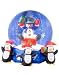 Airblown Inflatable Snowman w/ Penguins Snowglobe Halloween