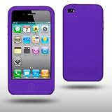 IPHONE 4G PURPLE SILICONE SKIN CASE BY CELLAPOD CASES