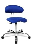Topstar ST290 W56 Fitnesshocker mit R&uuml;ckenunterst&uuml;tzung Sitness 40, Stoffbezug blau