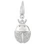 Sterling Silver 0.09ct TDW Diamond Ladybug Charm
